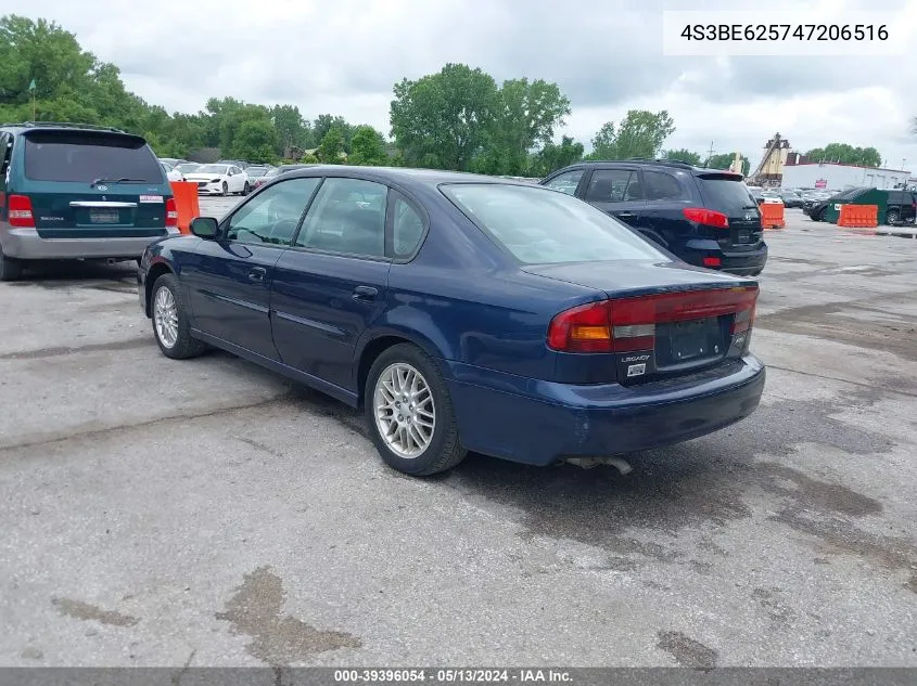 2004 Subaru Legacy L/L W/35Th Anniversary Edition VIN: 4S3BE625747206516 Lot: 39396054