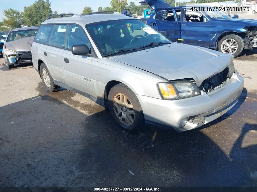 2004 Subaru Legacy Outback Awp VIN: 4S3BH675247618875 Lot: 40237727