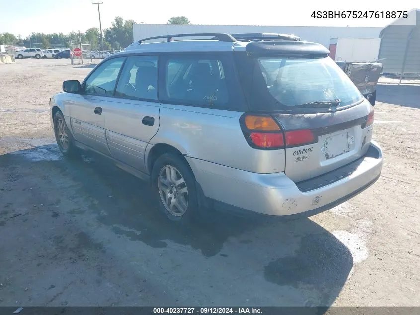 2004 Subaru Legacy Outback Awp VIN: 4S3BH675247618875 Lot: 40237727