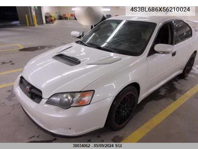 4S3BL686X56210024 2005 Subaru Legacy Gt