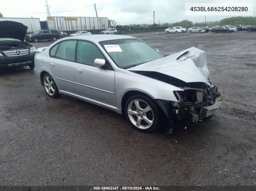 2005 Subaru Legacy 2.5Gt VIN: 4S3BL686254208280 Lot: 39402347