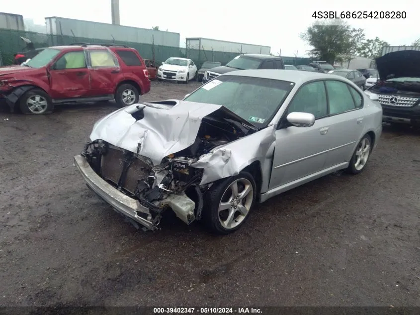 4S3BL686254208280 2005 Subaru Legacy 2.5Gt