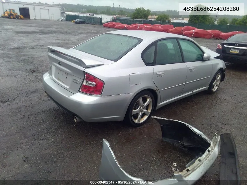 2005 Subaru Legacy 2.5Gt VIN: 4S3BL686254208280 Lot: 39402347