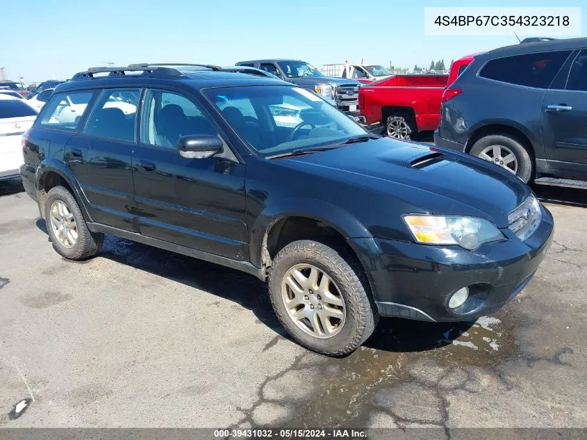 2005 Subaru Legacy Outback 2.5 Xt Limited VIN: 4S4BP67C354323218 Lot: 39431032