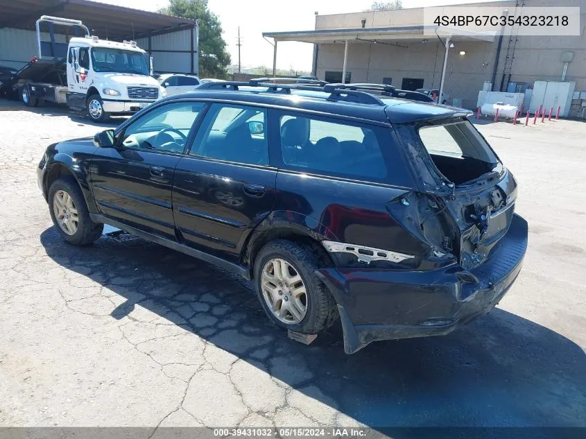 4S4BP67C354323218 2005 Subaru Legacy Outback 2.5 Xt Limited