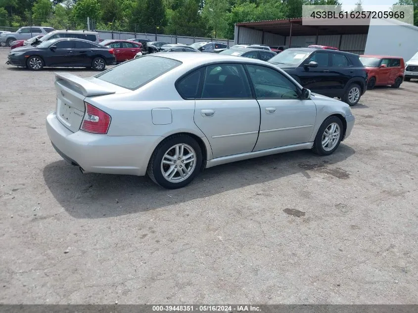 2005 Subaru Legacy 2.5I VIN: 4S3BL616257205968 Lot: 39448351