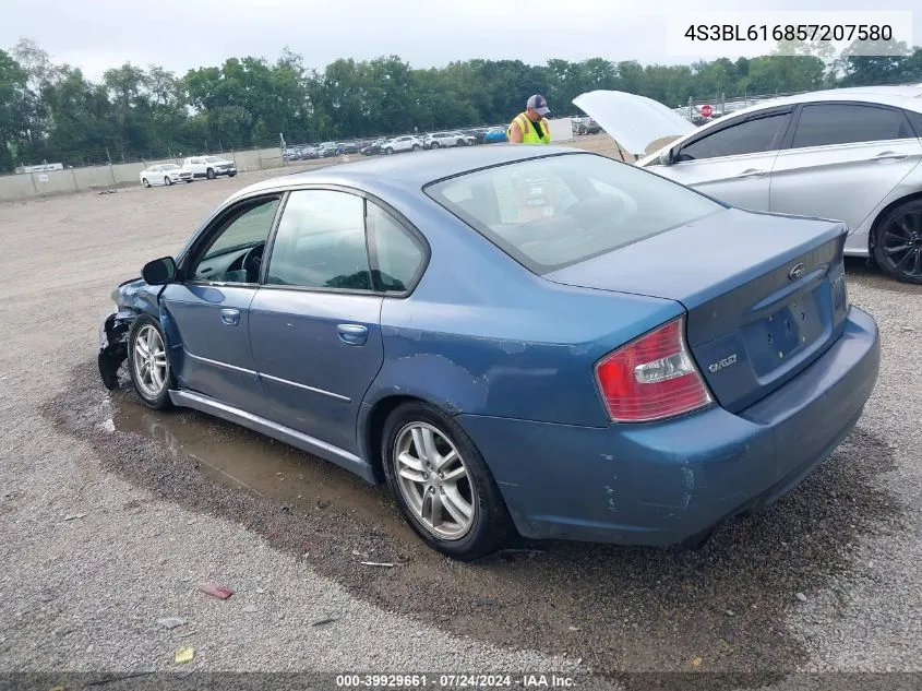 4S3BL616857207580 2005 Subaru Legacy 2.5I