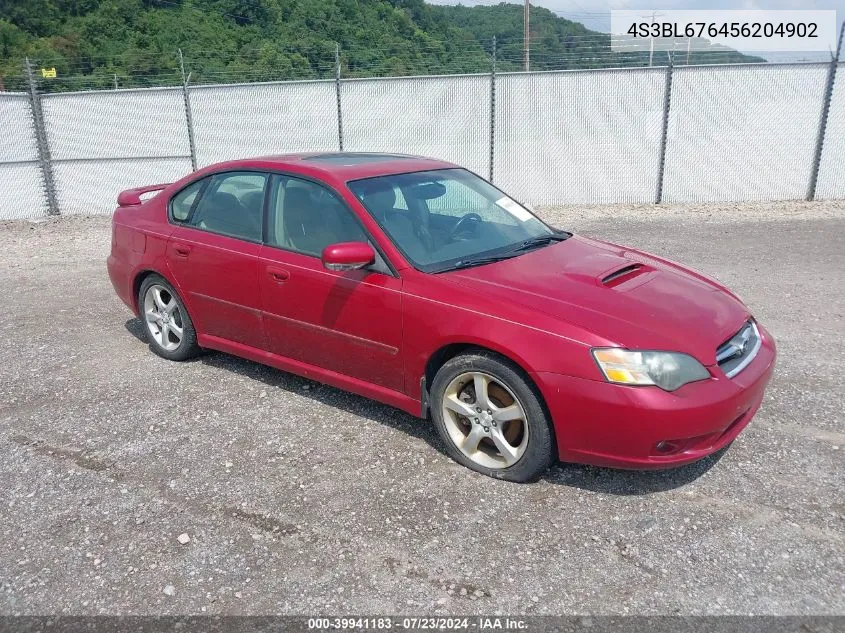 2005 Subaru Legacy 2.5Gt Limited VIN: 4S3BL676456204902 Lot: 39941183