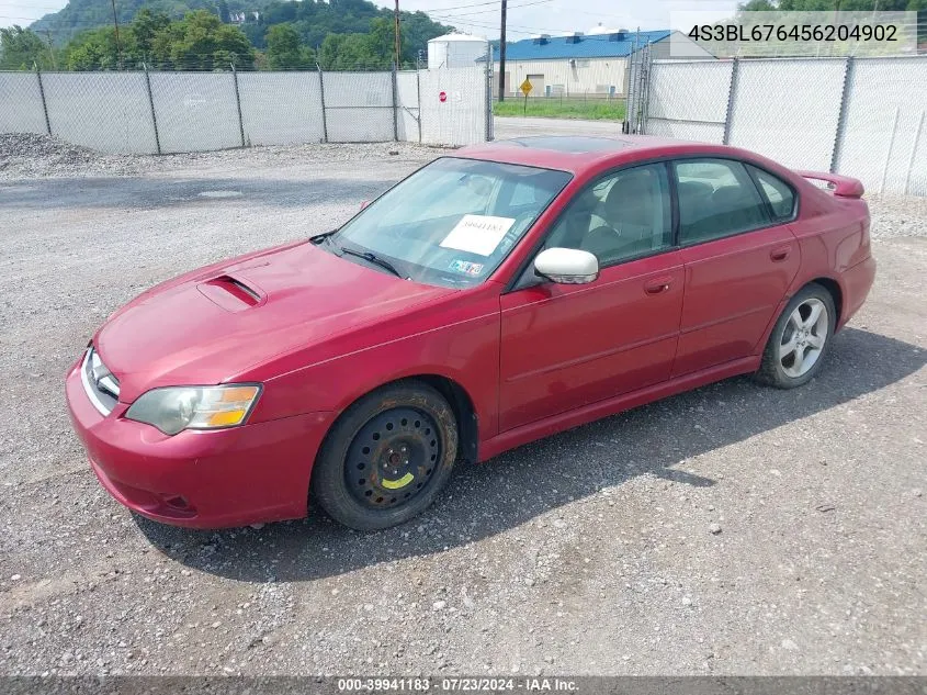 4S3BL676456204902 2005 Subaru Legacy 2.5Gt Limited