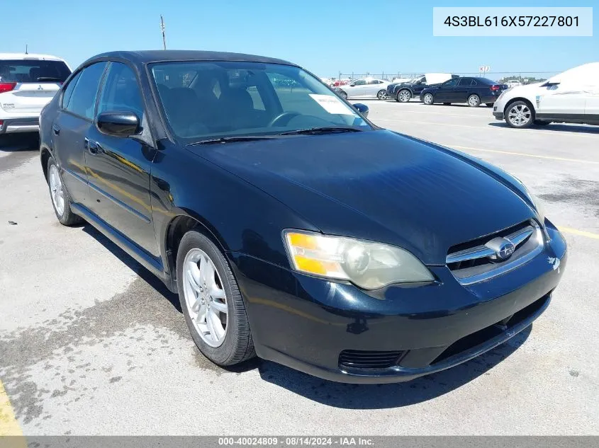 2005 Subaru Legacy 2.5I VIN: 4S3BL616X57227801 Lot: 40024809