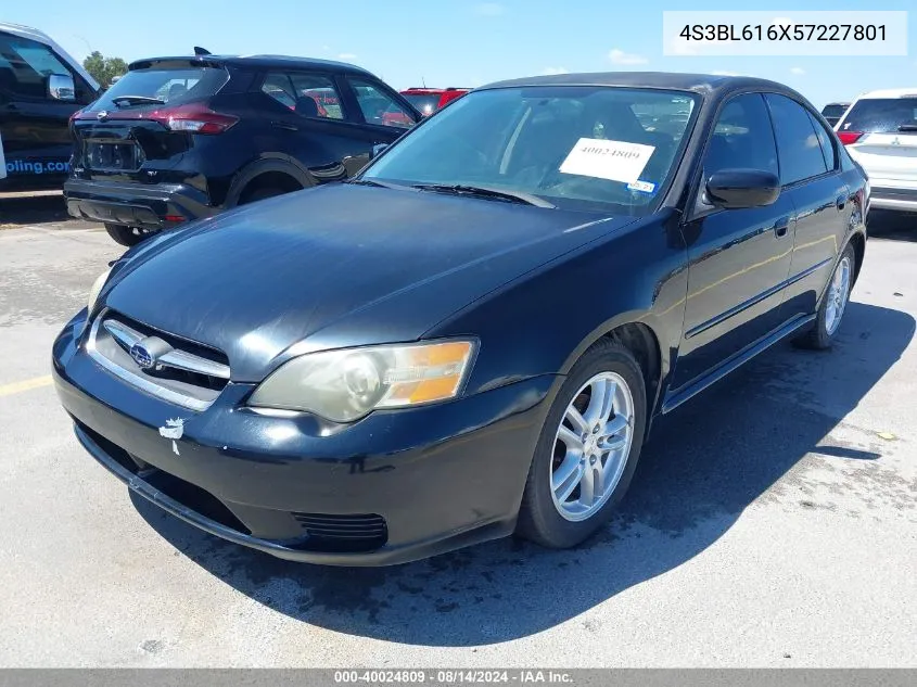 2005 Subaru Legacy 2.5I VIN: 4S3BL616X57227801 Lot: 40024809