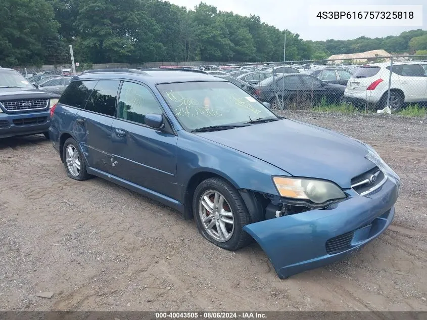 2005 Subaru Legacy 2.5I VIN: 4S3BP616757325818 Lot: 40043505