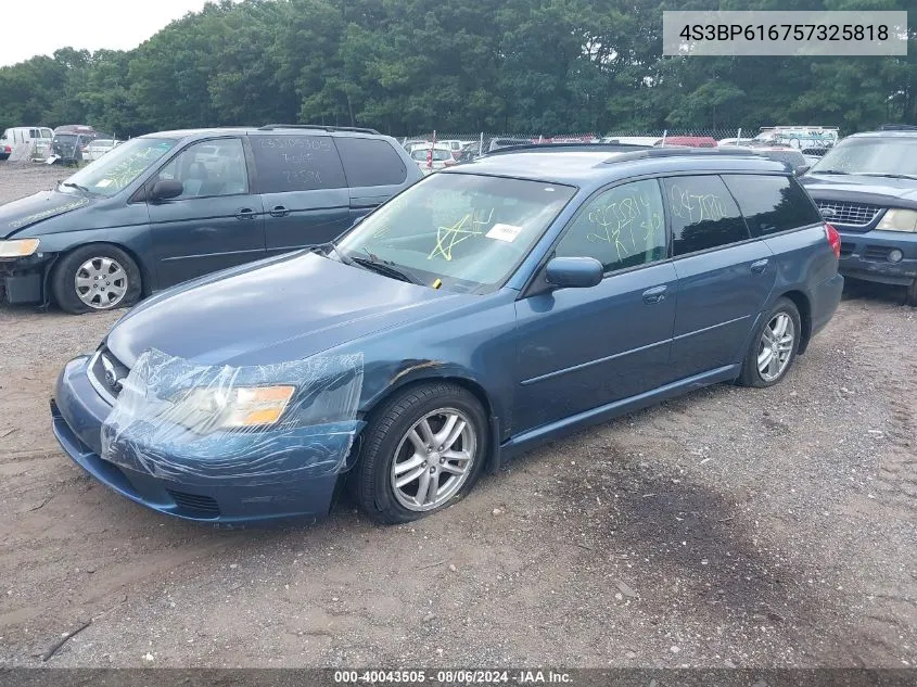 2005 Subaru Legacy 2.5I VIN: 4S3BP616757325818 Lot: 40043505