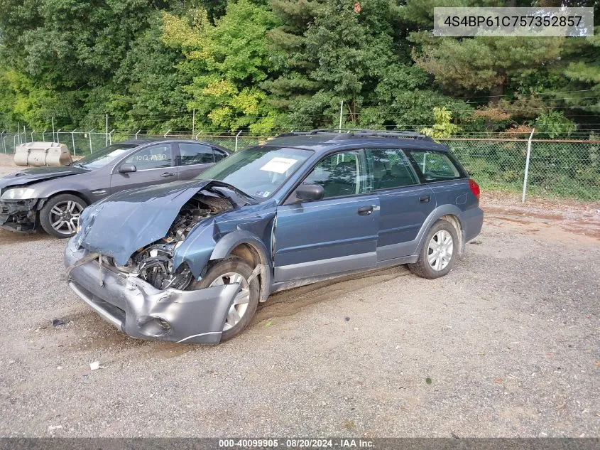 4S4BP61C757352857 2005 Subaru Legacy Outback 2.5I