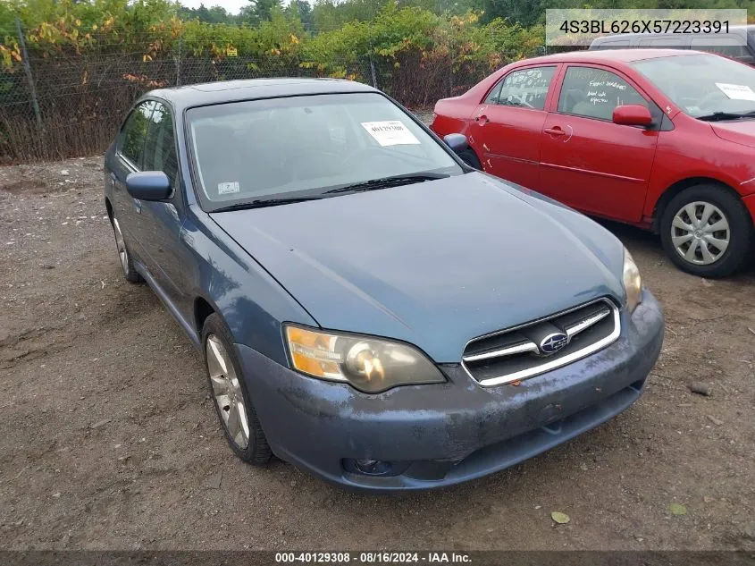 2005 Subaru Legacy 2.5I Limited VIN: 4S3BL626X57223391 Lot: 40129308