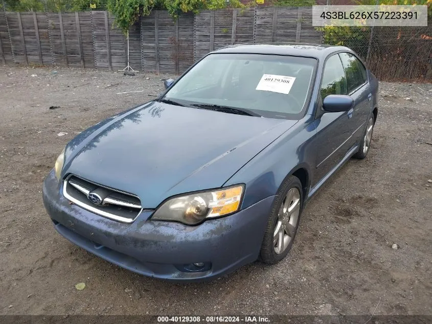 2005 Subaru Legacy 2.5I Limited VIN: 4S3BL626X57223391 Lot: 40129308