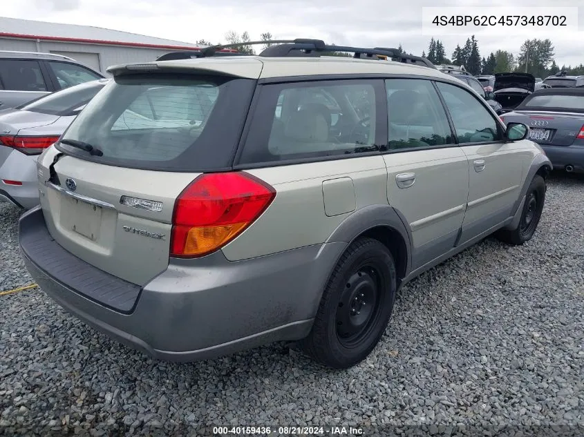 2005 Subaru Legacy Outback 2.5I Limited VIN: 4S4BP62C457348702 Lot: 40159436