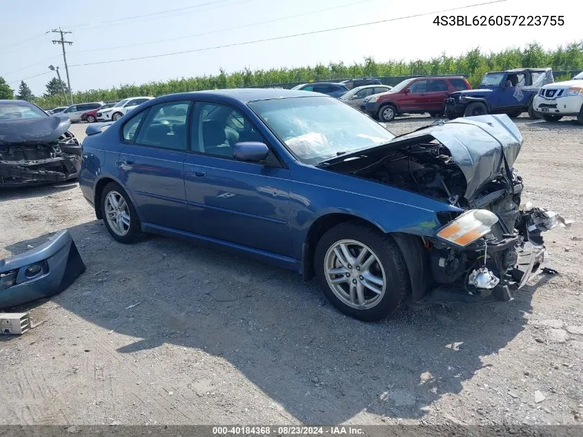 2005 Subaru Legacy 2.5I Limited VIN: 4S3BL626057223755 Lot: 40184368