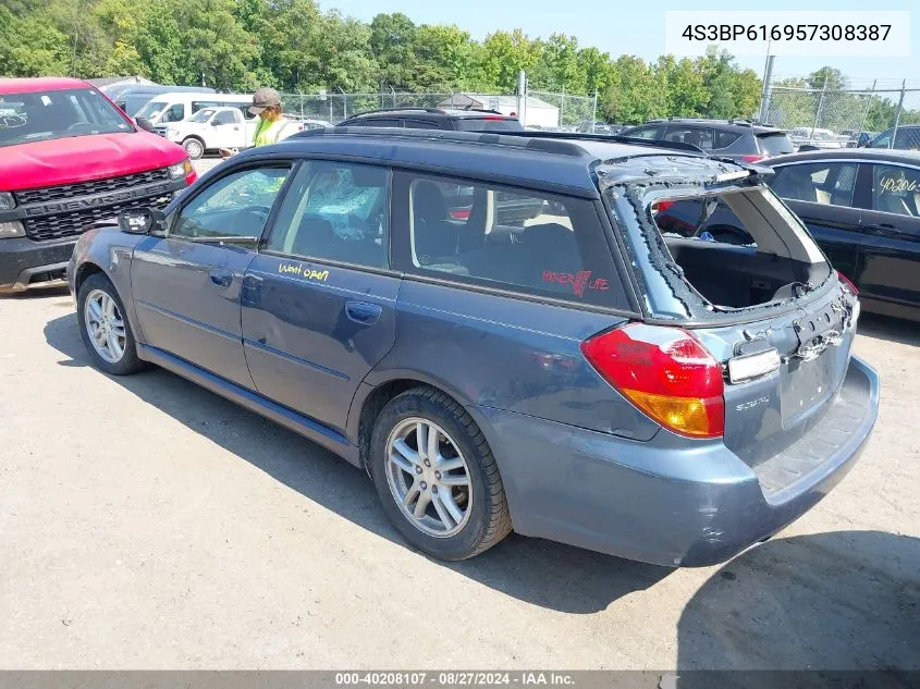 2005 Subaru Legacy 2.5I VIN: 4S3BP616957308387 Lot: 40208107