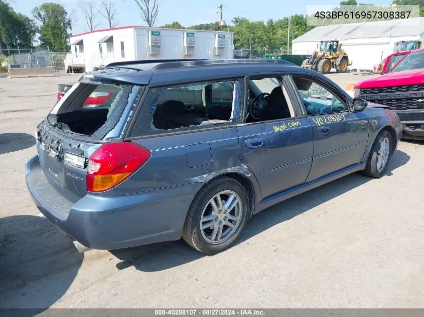 2005 Subaru Legacy 2.5I VIN: 4S3BP616957308387 Lot: 40208107