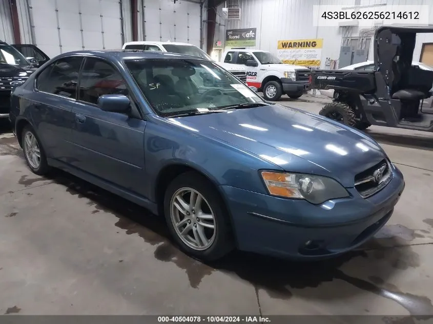 2005 Subaru Legacy 2.5I Limited VIN: 4S3BL626256214612 Lot: 40504078