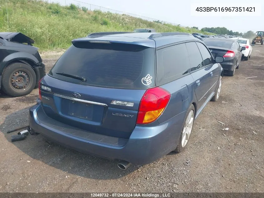 4S3BP616967351421 2006 Subaru Legacy