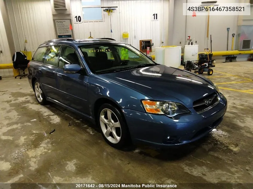 2006 Subaru Legacy 2.5I VIN: 4S3BP616467358521 Lot: 20171642