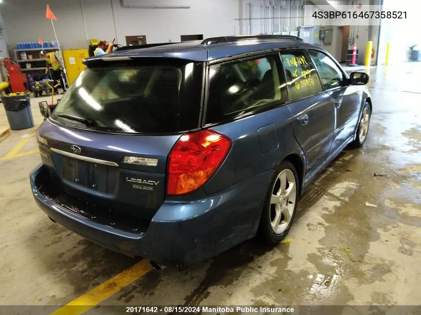 4S3BP616467358521 2006 Subaru Legacy 2.5I