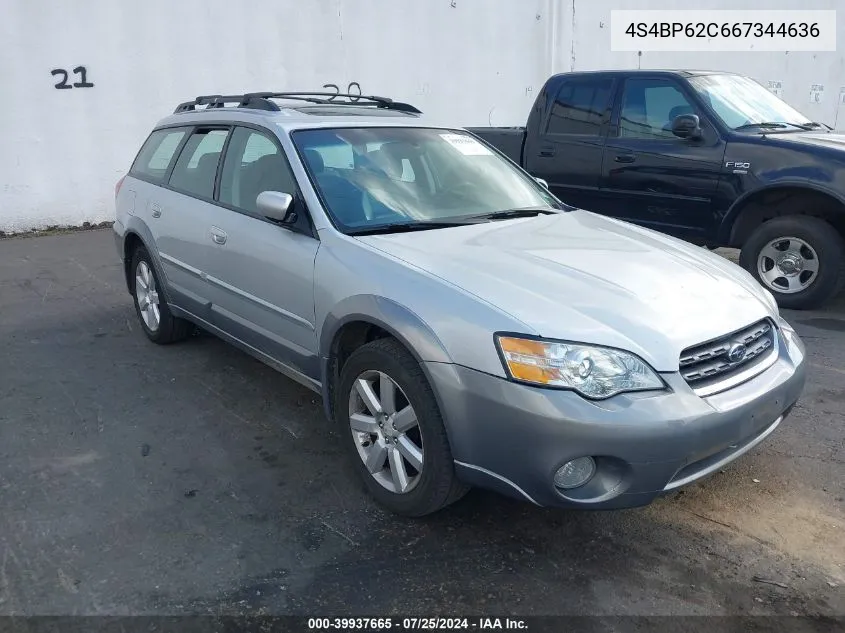 2006 Subaru Legacy Outback 2.5I Limited VIN: 4S4BP62C667344636 Lot: 39937665