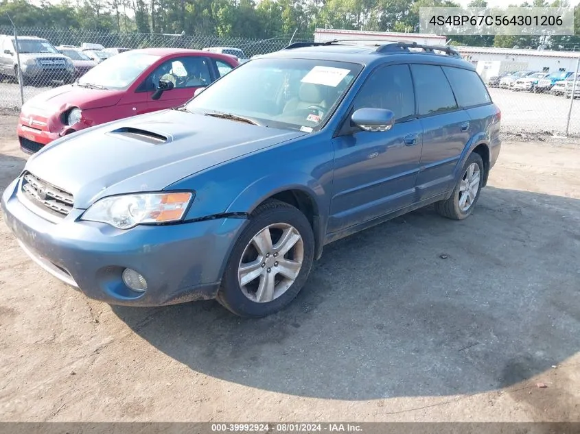 4S4BP67C564301206 2006 Subaru Legacy Outback 2.5 Xt Limited