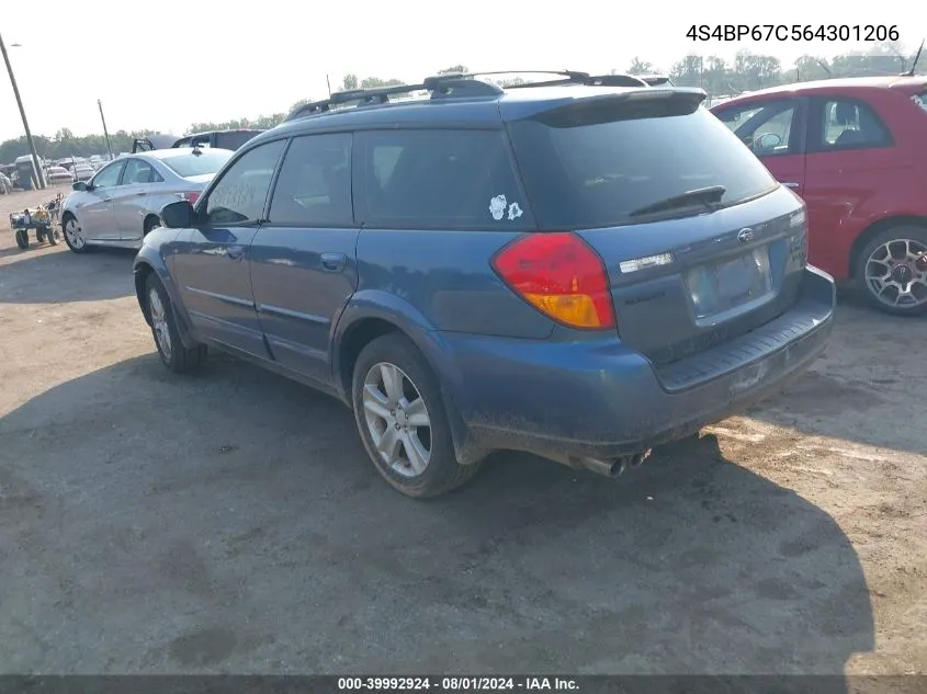 4S4BP67C564301206 2006 Subaru Legacy Outback 2.5 Xt Limited