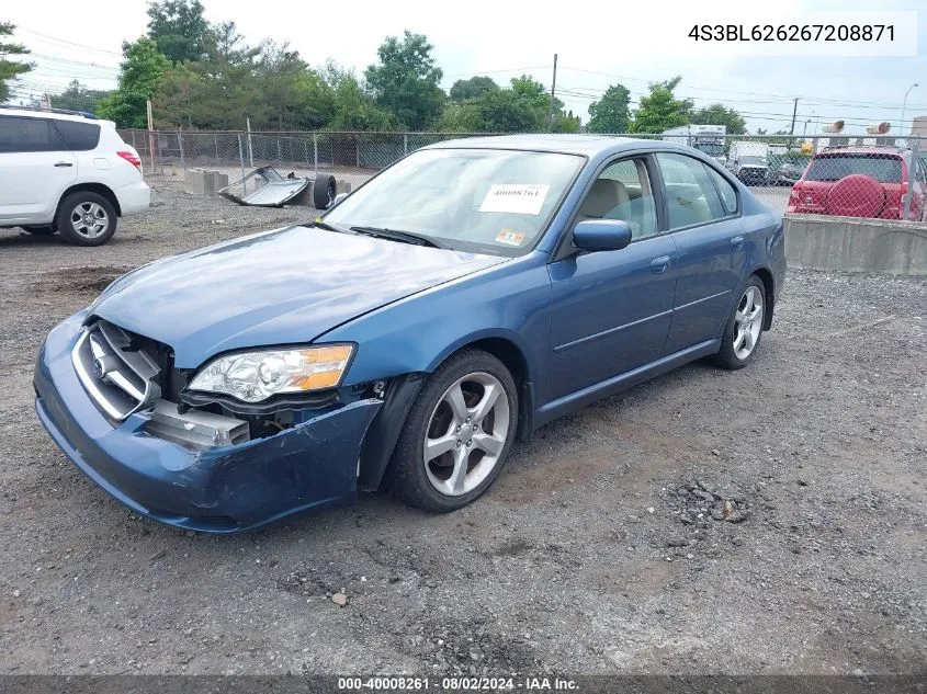 4S3BL626267208871 2006 Subaru Legacy 2.5I/2.5I Limited