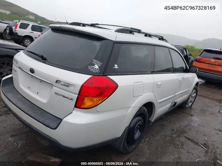 4S4BP62C967328169 2006 Subaru Outback 2.5I Limited