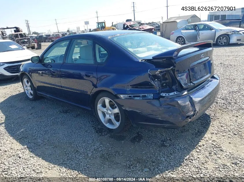 2006 Subaru Legacy 2.5I/2.5I Limited VIN: 4S3BL626267207901 Lot: 40108780