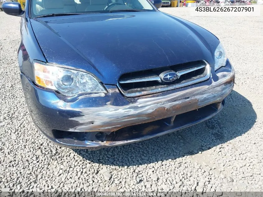 2006 Subaru Legacy 2.5I/2.5I Limited VIN: 4S3BL626267207901 Lot: 40108780