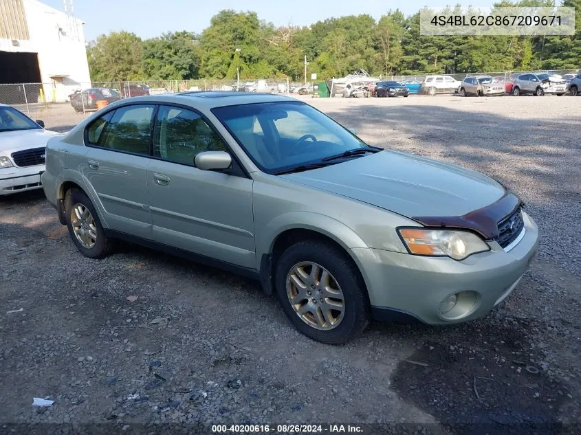 2006 Subaru Legacy 2.5I/2.5I Limited VIN: 4S4BL62C867209671 Lot: 40200616