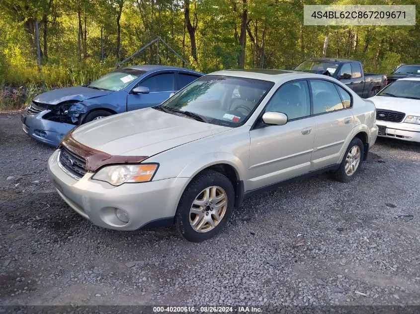 2006 Subaru Legacy 2.5I/2.5I Limited VIN: 4S4BL62C867209671 Lot: 40200616