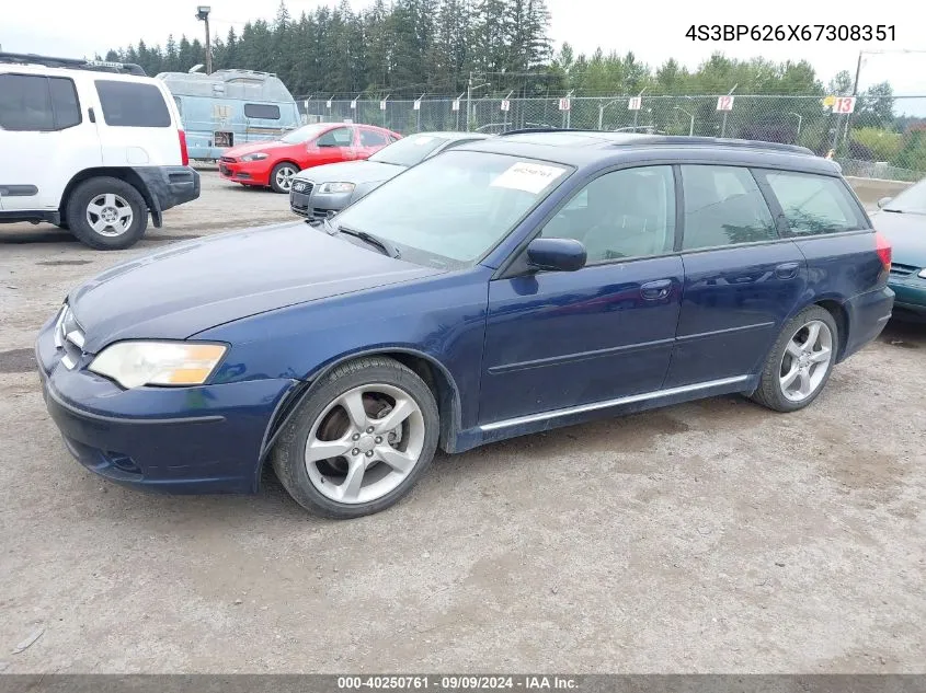 2006 Subaru Legacy 2.5I/2.5I Limited VIN: 4S3BP626X67308351 Lot: 40250761