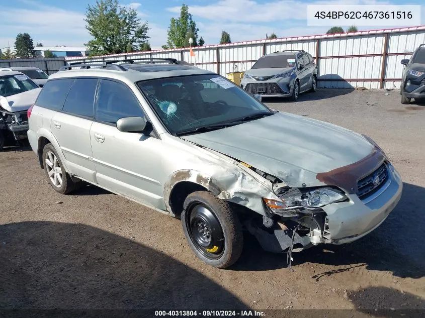 2006 Subaru Legacy Outback 2.5I Limited VIN: 4S4BP62C467361516 Lot: 40313804