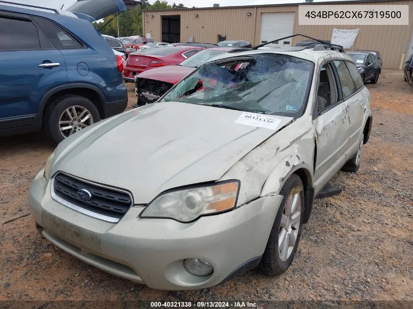 4S4BP62CX67319500 2006 Subaru Legacy Outback 2.5I Limited