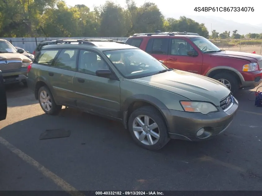 4S4BP61C867334076 2006 Subaru Legacy Outback 2.5I