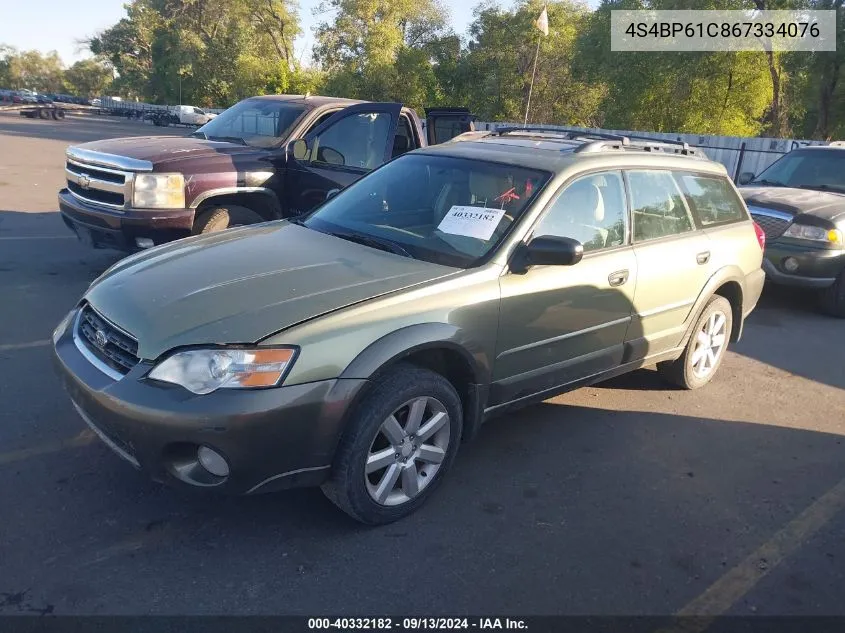 4S4BP61C867334076 2006 Subaru Legacy Outback 2.5I