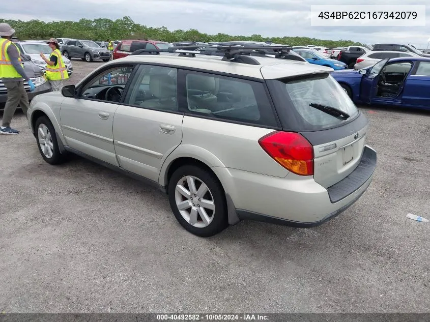 4S4BP62C167342079 2006 Subaru Legacy Outback 2.5I Limited