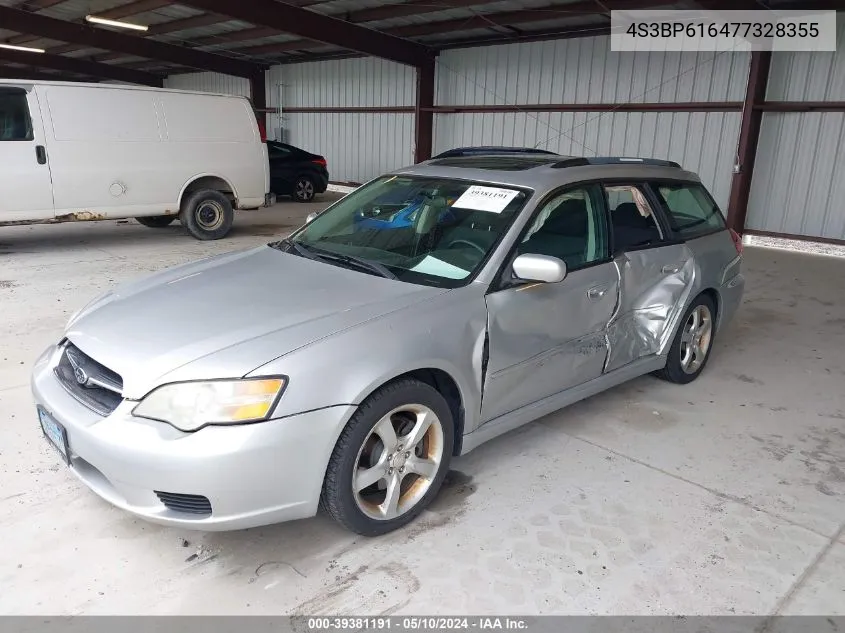 2007 Subaru Legacy 2.5I VIN: 4S3BP616477328355 Lot: 39381191