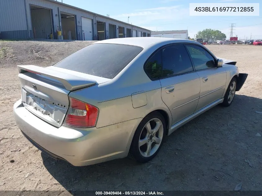 2007 Subaru Legacy 2.5I VIN: 4S3BL616977212855 Lot: 39409404