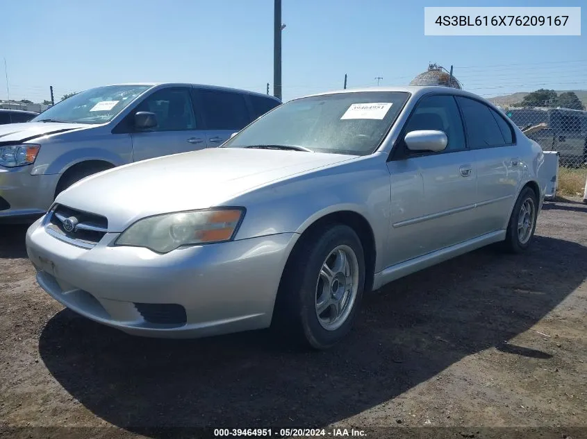 4S3BL616X76209167 2007 Subaru Legacy 2.5I