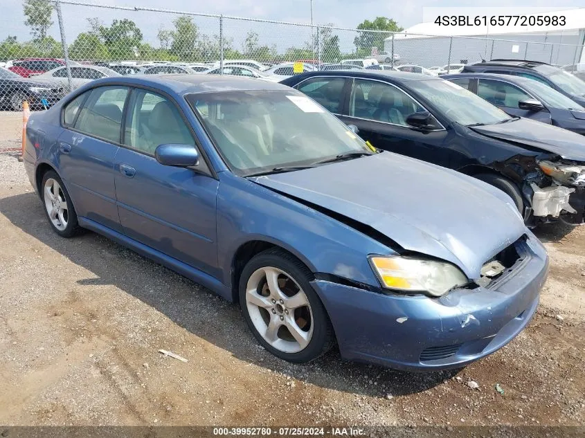 4S3BL616577205983 2007 Subaru Legacy 2.5I