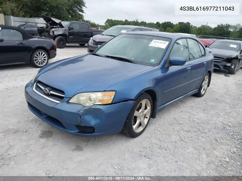 4S3BL616977211043 2007 Subaru Legacy 2.5I