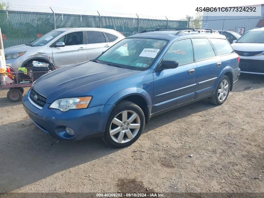 2007 Subaru Legacy VIN: 4S4BC61C677324292 Lot: 40369202