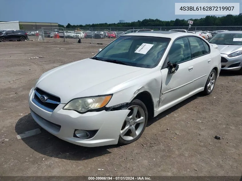 4S3BL616287219907 2008 Subaru Legacy 2.5I